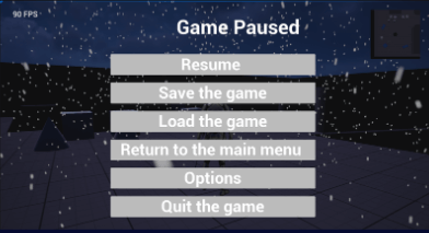 Menu Jeu Eldrion (Ydays)